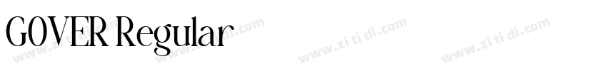 GOVER Regular字体转换